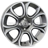 WSP Italy Fiat (W163) Evo 6x16 4x100 ET45 DIA56,6 (anthracite polished)