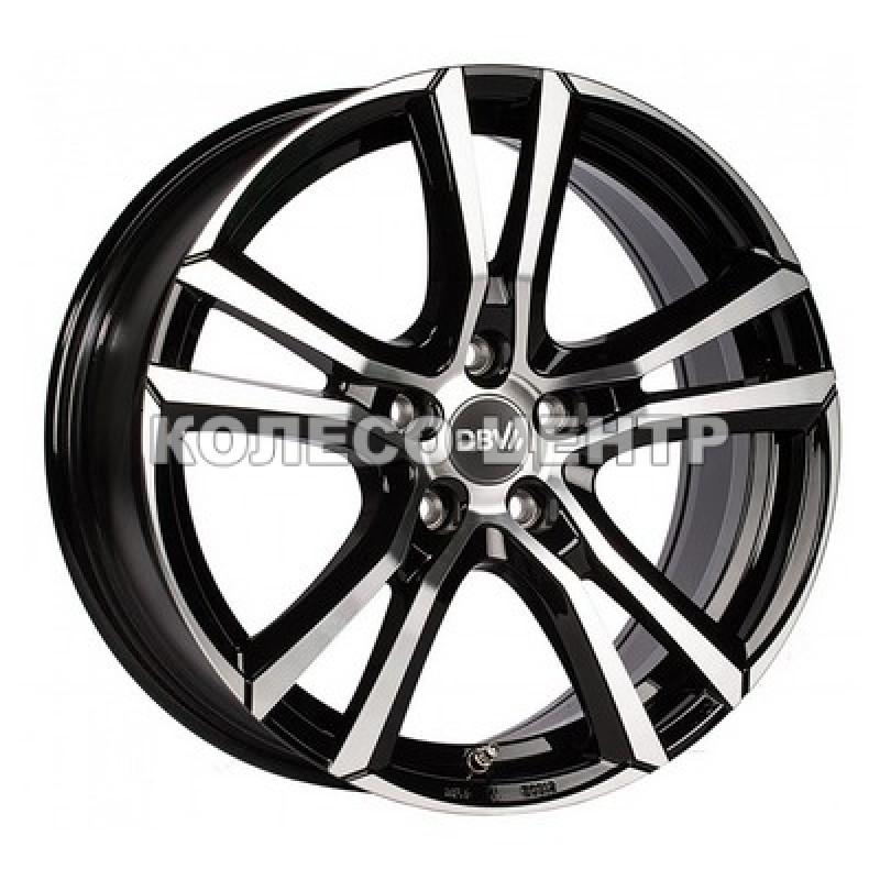 DBV Andorra 8x19 5x108 ET42 DIA70,1 (gloss black machined face) Колесо-Центр Запоріжжя