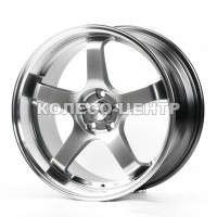 Flow Forming FF134 9,5x18 5x100 ET35 DIA73,1 (hyper black machined lip)