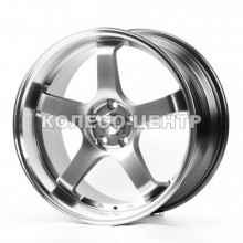 Flow Forming FF134 9,5x18 5x100 ET35 DIA73,1 (hyper black machined lip)