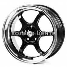 Flow Forming FF6007 8,5x18 5x100 ET35 DIA73,1 (hyper black machined lip)