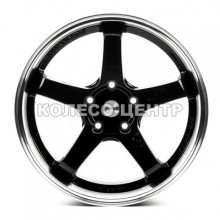 Flow Forming FFCGT 8x18 5x112 ET40 DIA66,6 (gloss black lip polished)