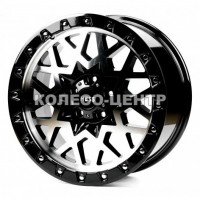 Off Road Wheels OW1458 8,5x18 5x112 ET40 DIA66,6 (gloss black milling spoke chrome rivet)