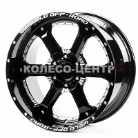 Off Road Wheels OW1 10x20 6x135 ET-12 DIA87,1 (gloss black milling)