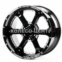 Off Road Wheels OW1 10x20 6x135 ET-12 DIA87,1 (gloss black milling) Колесо-Центр Запорожье