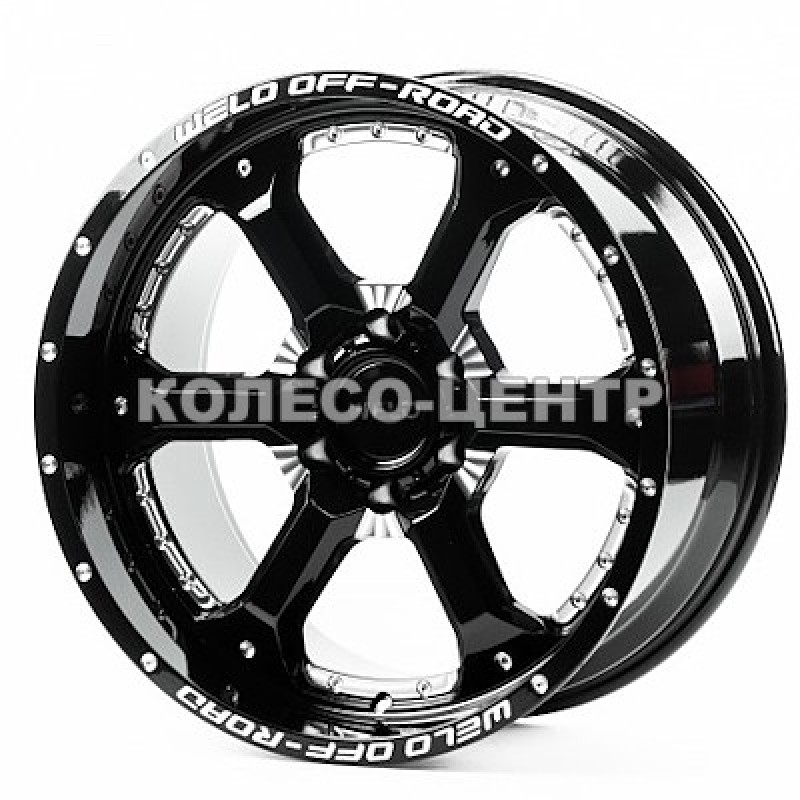 Off Road Wheels OW1 10x20 6x135 ET-12 DIA87,1 (gloss black milling) Колесо-Центр Запоріжжя