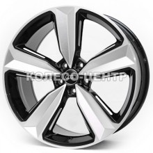 Replica Audi (3056F) 9x20 5x112 ET30 DIA66,6 (black machined face milled ribbed side groove)