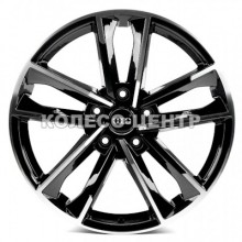 Replica Audi (A1065) 9x20 5x130 ET59 DIA71,6 (gloss black machined face)
