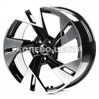 Replica Audi (A19046) 8x19 5x112 ET45 DIA57,1 (gloss black machined face)