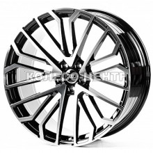 Replica Audi (A22434) 9,5x22 5x112 ET26 DIA66,6 (gloss black machined face)