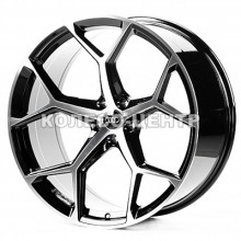 Replica Audi (A22895) 10x22 5x112 ET18 DIA66,6 (gloss black machined face)