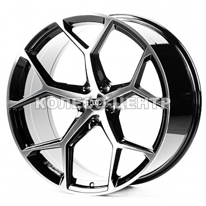 Replica Audi (A22895) 10x22 5x112 ET18 DIA66,6 (gloss black machined face) Колесо-Центр Запоріжжя