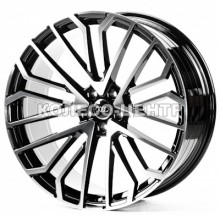 Replica Audi (A3386) 10x22 5x112 ET25 DIA66,6 (black machined face)
