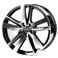 Replica Audi (A389) 9x20 5x130 ET60 DIA71,6 (gloss black machined face)