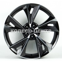 Replica Audi (A5456) 9x20 5x112 ET35 DIA66,6 (gloss black machined face)