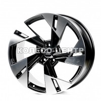 Replica Audi (A5640) 9x20 5x112 ET38 DIA66,6 (gloss black machined face)