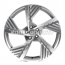 Replica Audi (A639) 9,5x22 5x112 ET36 DIA66,6 (gloss grey machined face)