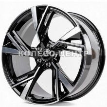 Replica Audi (AU6105) 9x20 5x112 ET25 DIA66,6 (black machined face)