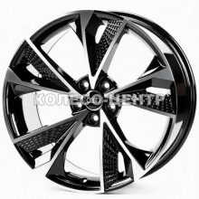 Replica Audi (AU6106) 9x20 5x112 ET35 DIA66,6 (black machined face)