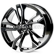 Replica Audi (AU6119) 9x20 5x112 ET30 DIA66,6 (black machined face)