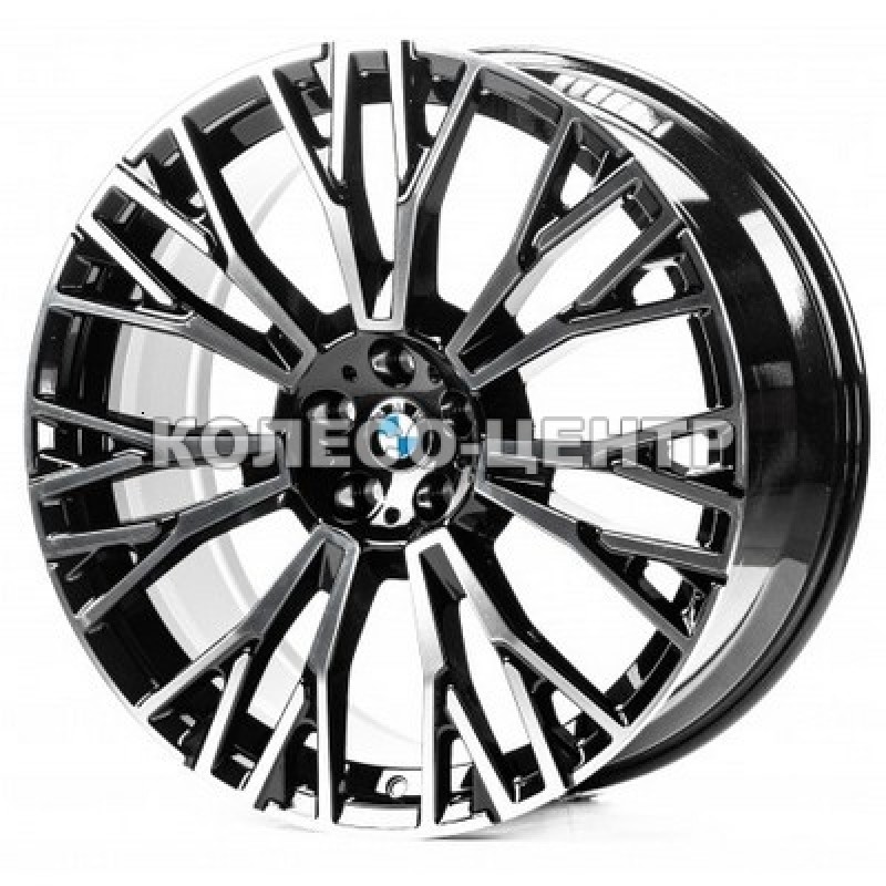 Replica BMW (B002) 9,5x22 5x112 ET37 DIA66,6 (gloss black machined face) Колесо-Центр Запоріжжя