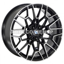 Replica BMW (B002FC) 9x19 5x120 ET40 DIA72,6 (gloss black machined face)