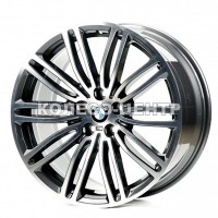 Replica BMW (B021-008) 9x19 5x112 ET44 DIA66,6 (gun metal machined face)