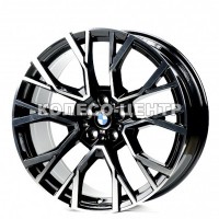 Replica BMW (B021-45) 9,5x21 5x112 ET37 DIA66,6 (black machined face)