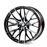 Replica BMW (B0216) 8,5x20 5x120 ET38 DIA72,6 (gloss black machined face)