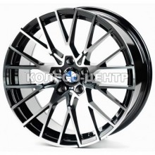 Replica BMW (B0279) 8,5x19 5x120 ET34 DIA72,6 (gloss black machined face)