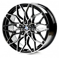 Replica BMW (B0292) 8,5x20 5x120 ET35 DIA72,6 (black machined face)