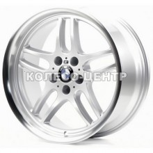 Replica BMW (B141) 8x17 5x120 ET18 DIA74,1 (silver lip polished)