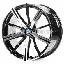 Replica BMW (B20354) 10x20 5x112 ET46 DIA66,6 (gloss black machined face)