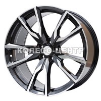 Replica BMW (B221) 9,5x22 5x112 ET32 DIA66,6 (black machined face)