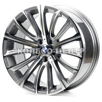 Replica BMW (B227) 9,5x18 5x120 ET20 DIA74,1 (silver machined face lip polished)