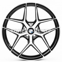 Replica BMW (B258) 10,5x20 5x112 ET30 DIA66,6 (gloss black machined face)