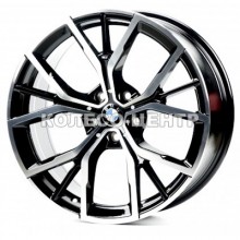 Replica BMW (B3010) 8x17 5x120 ET25 DIA72,6 (black machined face)
