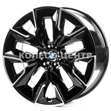Replica BMW (B3447) 10,5x21 5x112 ET44 DIA66,6 (black machined face)