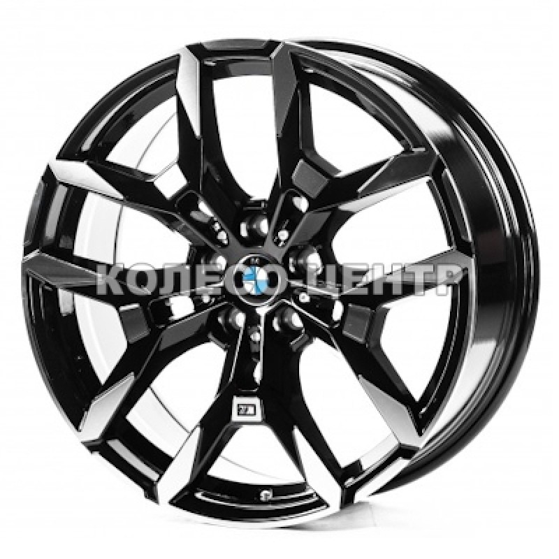 Replica BMW (B3456) 8x19 5x112 ET27 DIA66,6 (black machined face) Колесо-Центр Запоріжжя