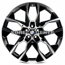 Replica BMW (B5592) 9,5x21 5x112 ET36 DIA66,6 (gloss black machined face)