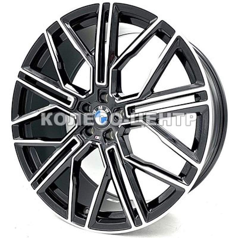 Replica BMW (BM39) 8,5x20 5x112 ET30 DIA66,6 (black machined face) Колесо-Центр Запоріжжя