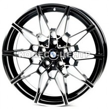 Replica BMW (BM7105) 9x18 5x112 ET40 DIA66,6 (black machined face)
