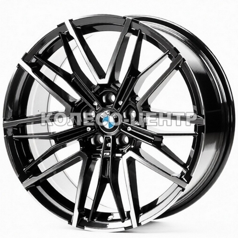 Replica BMW (BM7120) 9,5x20 5x120 ET42 DIA72,6 (black machined face) Колесо-Центр Запоріжжя