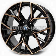 Replica BMW (BM777) 9,5x20 5x120 ET40 DIA72,6 (black machined face bronze tint)