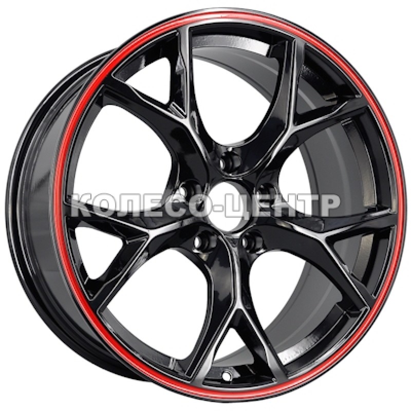 Replica Honda (SK-2409) 7,5x17 5x114,3 ET42 DIA64,1 (matt black red lip) Колесо-Центр Запоріжжя