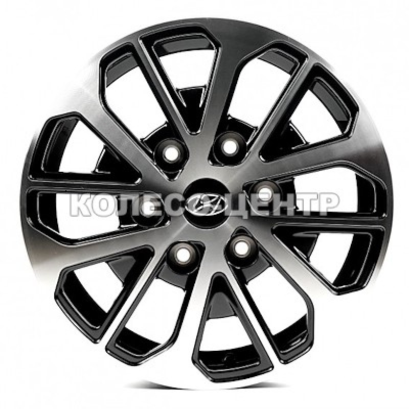 Replica Hyundai (H128) 6,5x17 6x139,7 ET56 DIA92,5 (gloss black machined face) Колесо-Центр Запоріжжя