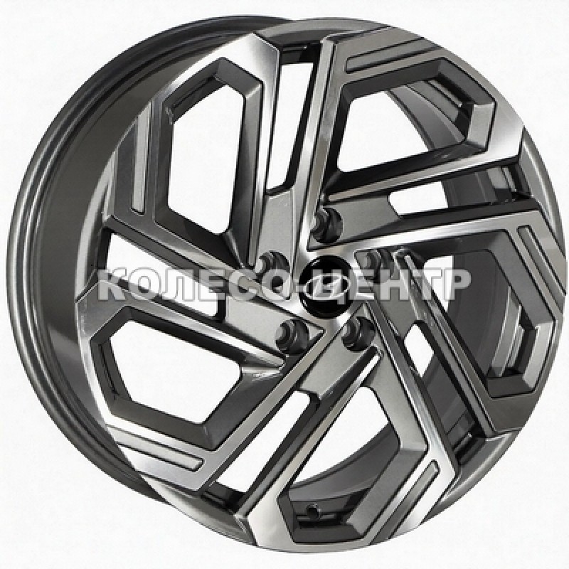 Replica Hyundai (HND345) 7,5x18 5x114,3 ET51 DIA67,1 (gun metal machined face) Колесо-Центр Запоріжжя
