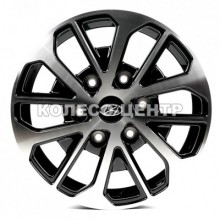 Replica Hyundai (HND6128) 6,5x16 6x139,7 ET56 DIA92,5 (gloss black machined face) Колесо-Центр Запорожье