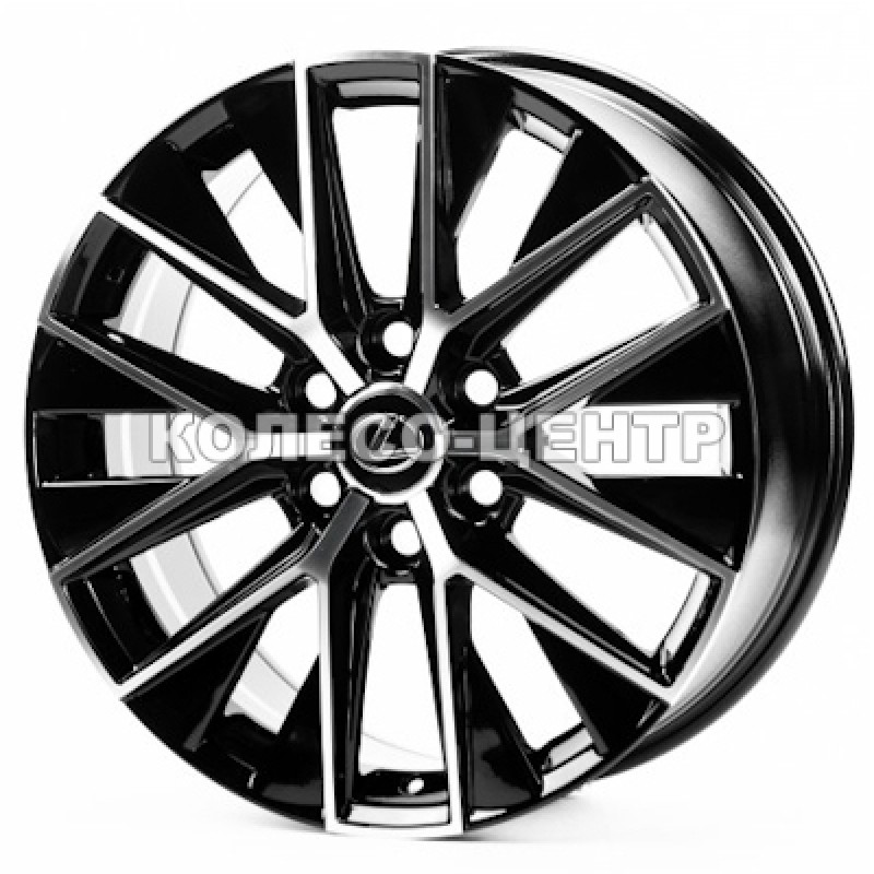 Replica Lexus (LX20912) 8x20 6x139,7 ET55 DIA95,1 (gloss black machined face) Колесо-Центр Запоріжжя
