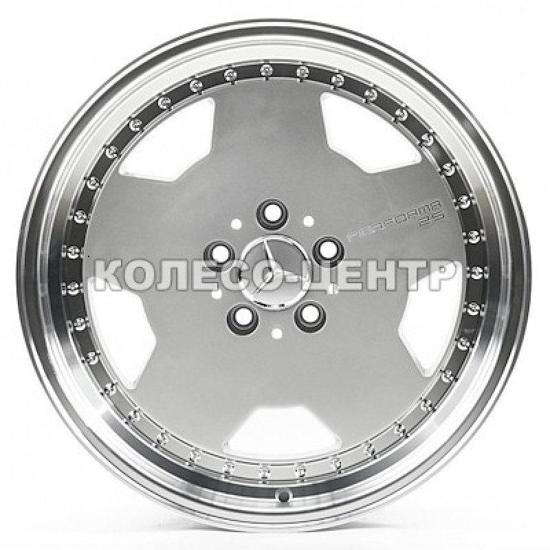 Replica Mercedes (M852) 8x18 5x112 ET30 DIA66,6 (silver lip polished) Колесо-Центр Запоріжжя